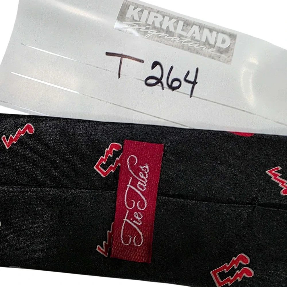 Tie Tales Snowman‎ Rock Band Holiday Christmas Necktie Black Novelty Fun